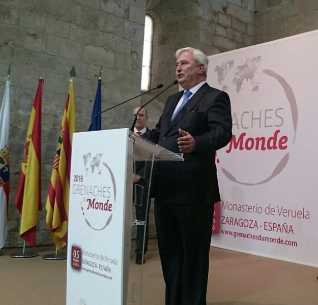Alcalde defiende el sector vitivinícola aragonés en la IV edición del certamen Garnachas del Mundo