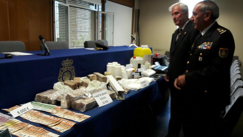 La Policía Nacional detiene a nueve miembros de una organización dedicada a elaborar y distribuir cocaína