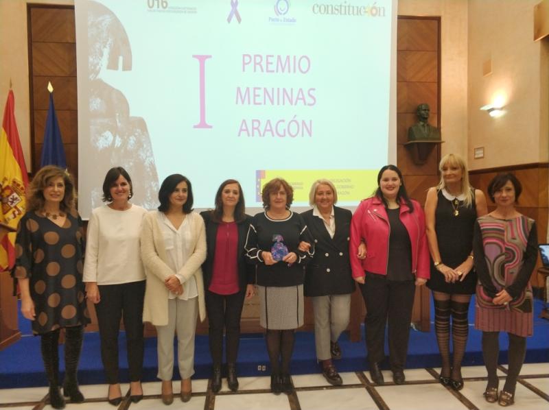 El Instituto Aragonés de la Mujer recibe el I Premio Meninas Aragón