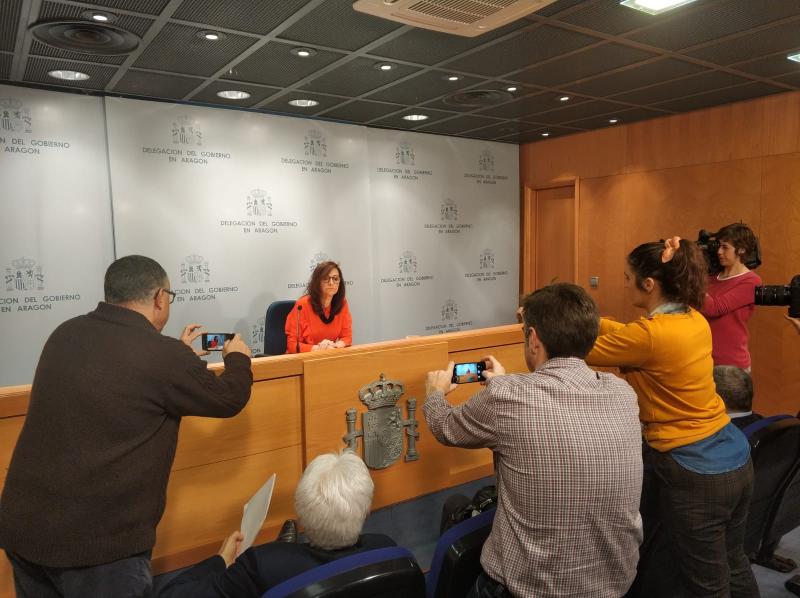 La delegada del Gobierno en Aragón, Carmen Sánchez, presenta el balance de sus ocho meses de gestión