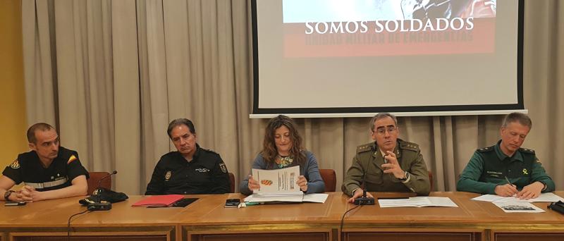 Reunión informativa sobre el  Ejercicio “ECC Aragón 19” en la Subdelegación del Gobierno en Huesca