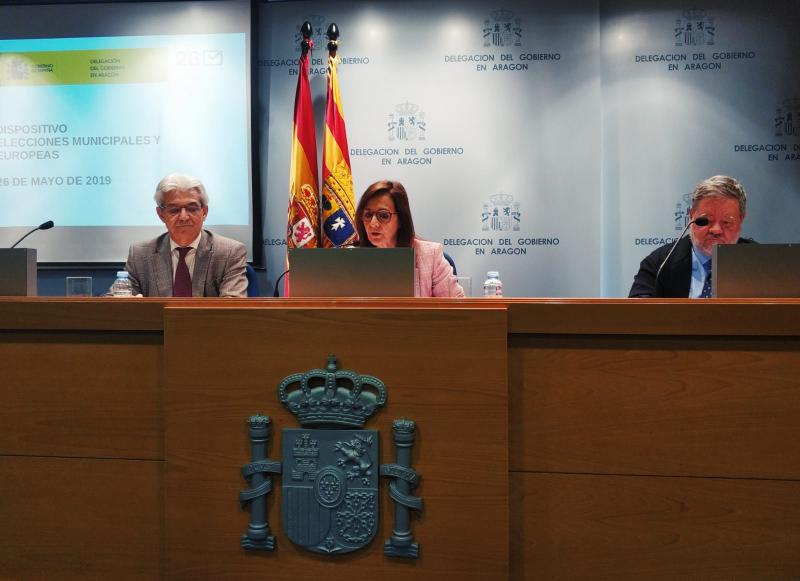  La Delegada del Gobierno en Aragón, Carmen Sánchez, presenta el dispositivo para las elecciones locales y europeas del 26M 