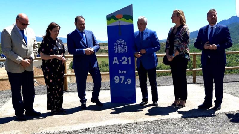 Ábalos afirma que el tramo Jaca- Santa Cilia de la A-21 aumenta la seguridad y potencia a Huesca como destino turístico