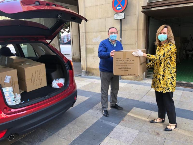 Aragón recibe más de 400.000 mascarillas para distribuir en nodos de transporte, municipios y entidades sociales