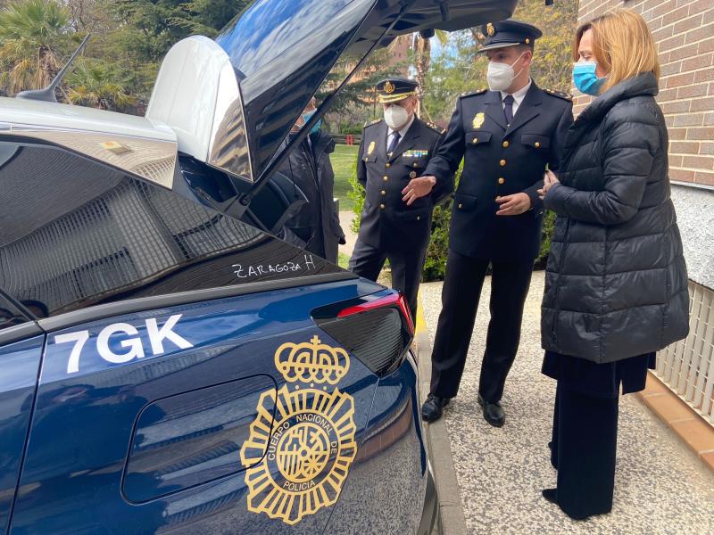 Once nuevos vehículos híbridos para Policía Nacional en Aragón