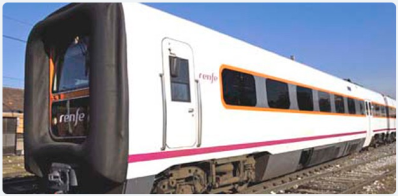 Renfe pondrá en servicio los trenes 594 en la línea Zaragoza – Canfranc