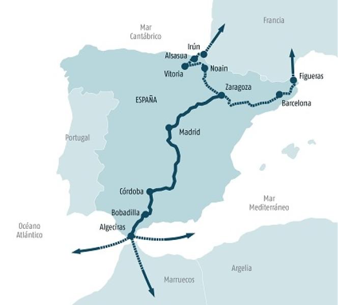Adif licita dos contratos para la redacción de proyectos de adecuación de gálibos en la Autopista Ferroviaria Algeciras-Zaragoza 