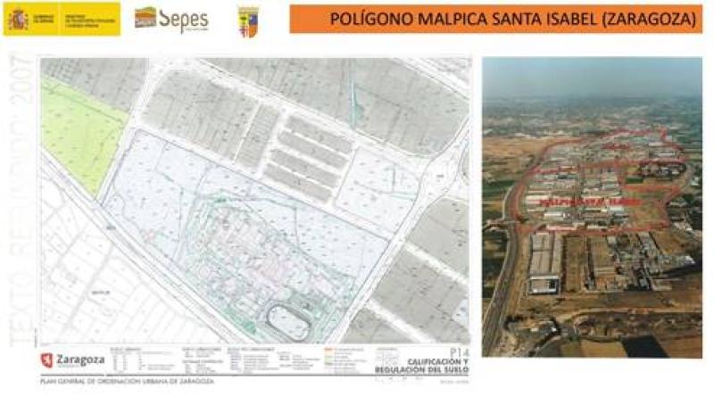 El Ministerio de Transporte firma con el Gobierno de Aragón un acuerdo para poner a disposición de empresas suelo industrial en el polígono Malpica   