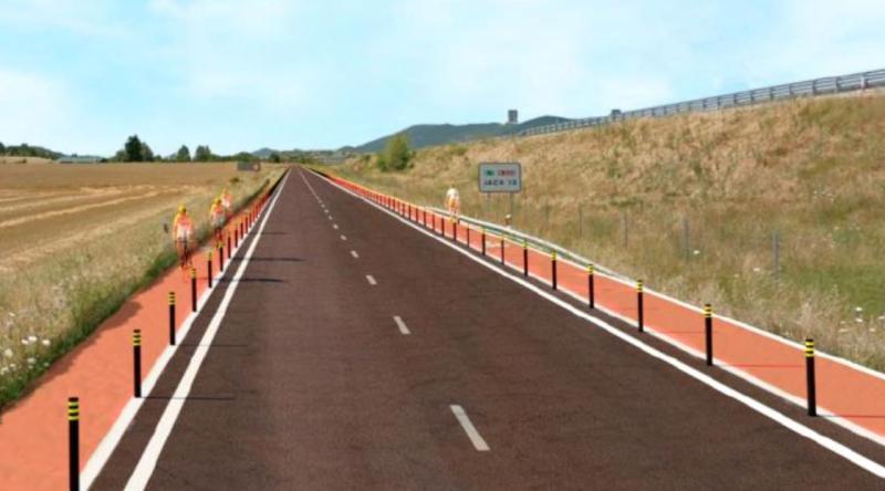 Mitma aprueba el expediente de información pública y definitivamente el proyecto de trazado para rehabilitar el firme e implantar una vía ciclista en la N-330 entre Sabiñánigo y Jaca