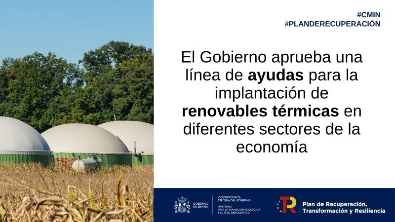 Aragón recibirá más de 5,6 millones de euros en ayudas a la implantación de renovables térmicas en diferentes sectores de la economía