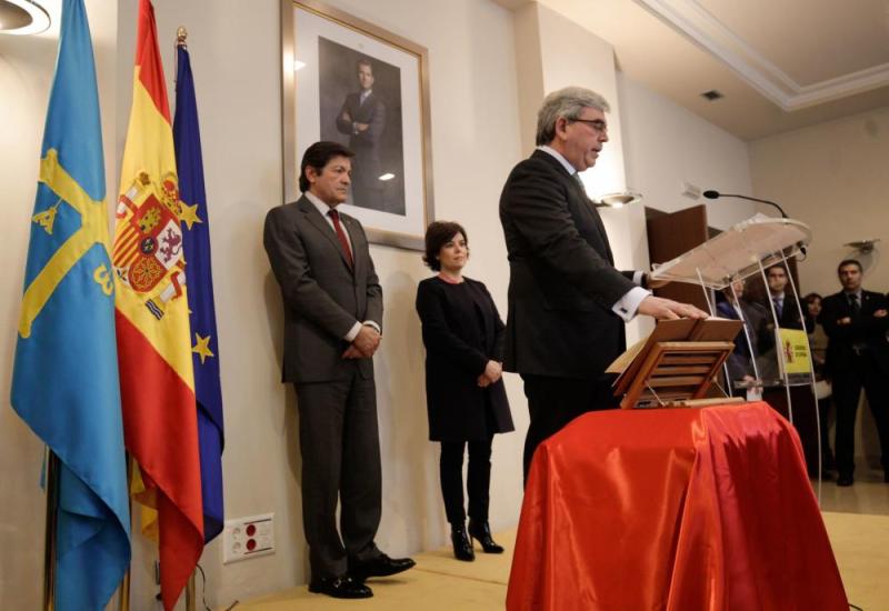 Mariano Marín toma posesión como delegado del Gobierno en un acto presidido por la vicepresidenta Sáenz de Santamaría