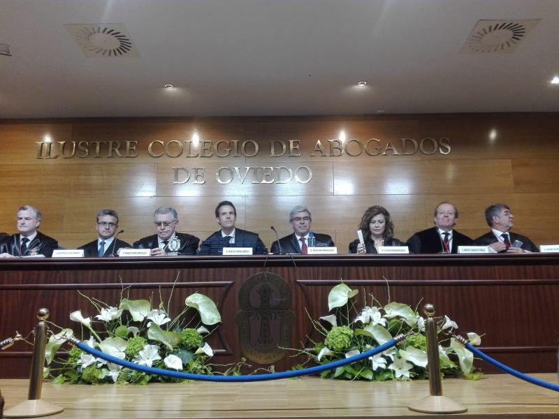 El delegado del Gobierno en Asturias asiste a la fiesta patronal del Colegio de Abogados de Oviedo