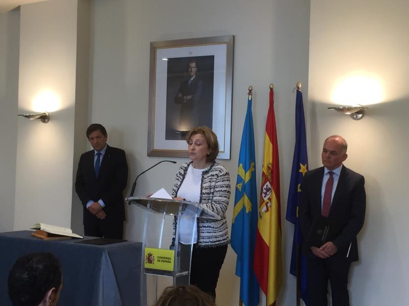 La Delegada del Gobierno ofrece diálogo y colaboración constante para alcanzar amplios acuerdos en beneficio de Asturias