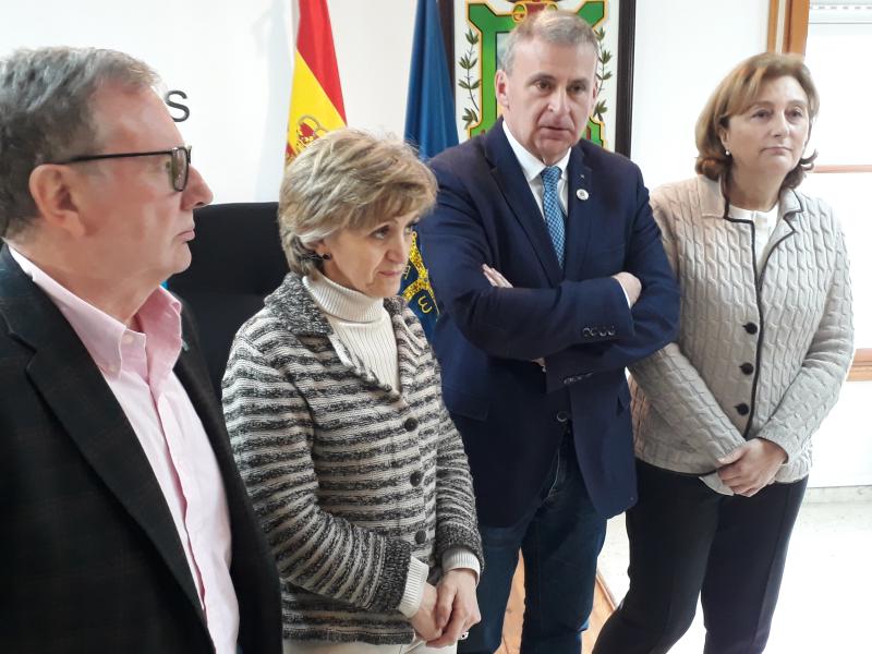 La Ministra de Sanidad, Consumo y Bienestar Social visita el Hospital del Oriente de Asturias tras el temporal meteorológico 