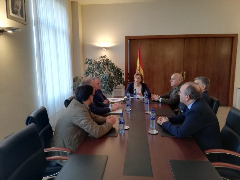 La Delegada del Gobierno ha recibido en la sede de la Delegación del Gobierno a los Serenos de Gijón y ASATA
