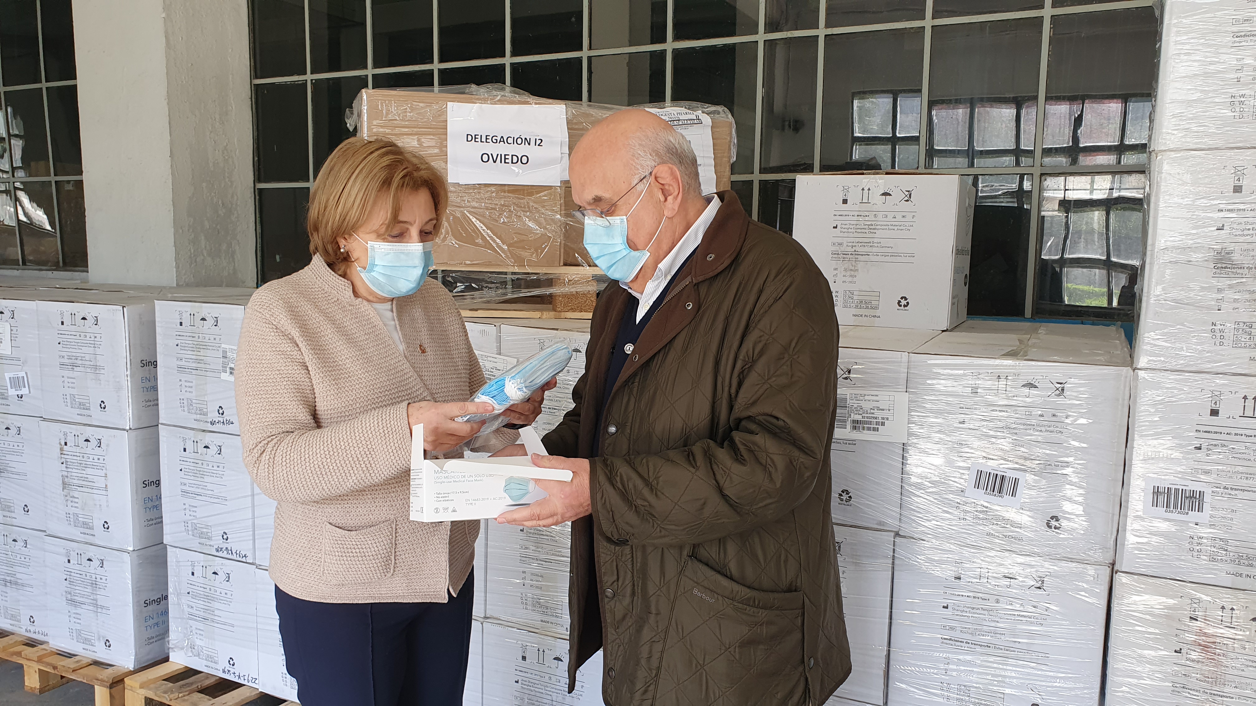La Delegación del Gobierno en Asturias distribuye 288.000 mascarillas entre ayuntamientos y entidades sociales