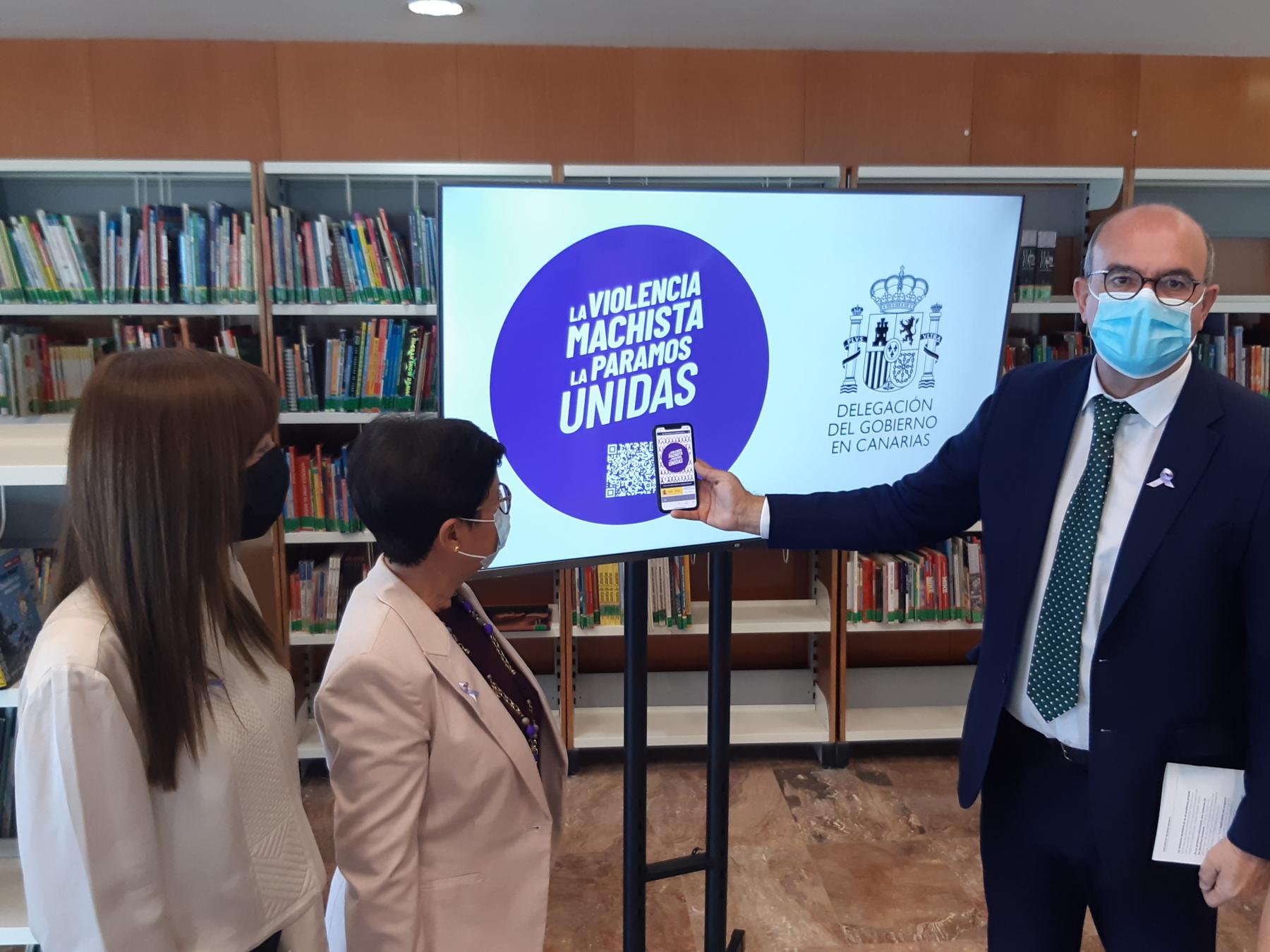 La Delegación del Gobierno en Canarias lleva los “puntos violeta” contra la Violencia de Género a las bibliotecas del Archipiélago