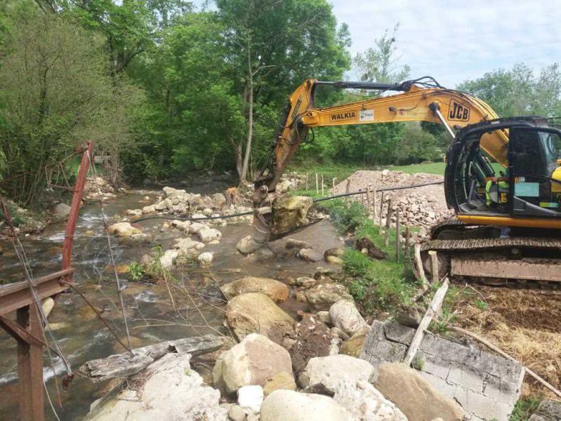 CHCantábrico concluye los trabajos de conservación, mantenimiento y reparación de daños en el río Bisueña<br/><br/>