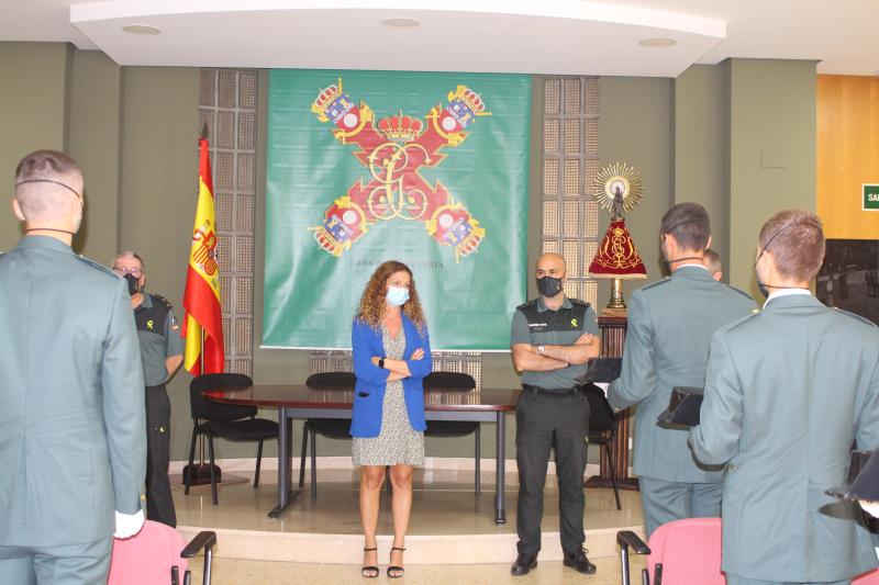 La Delegada del Gobierno se reúne con los 17 nuevos Guardias Civiles alumnos destinados en prácticas a Cantabria