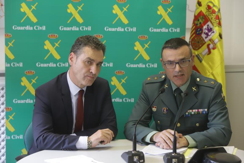La Guardia Civil desmantela una organización criminal responsable de más de 100 robos en establecimientos hosteleros, viviendas y vehículos en la provincia de Guadalajara