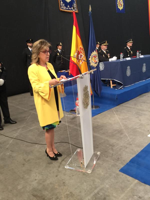 La delegada del Gobierno en Castilla y León preside en Valladolid el acto regional conmemorativo del Día de la Policía Nacional