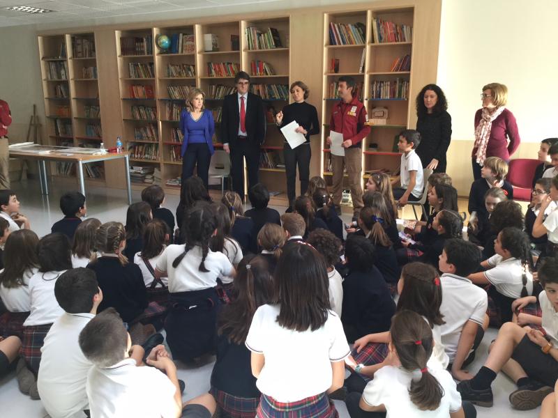 Isabel García Tejerina celebra con los alumnos del colegio San José (Valladolid) el Día Mundial de la Educación Ambiental