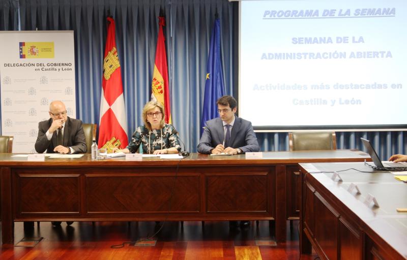 María José Salgueiro presenta las actividades organizadas por la Delegación del Gobierno en Castilla y León en el marco de la Semana de la Administración Abierta