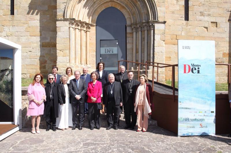 S.M. La Reina Doña Sofía inaugura en Aguilar de Campoo la exposición ‘Mons Dei’ de la Fundación ‘Las Edades del Hombre’