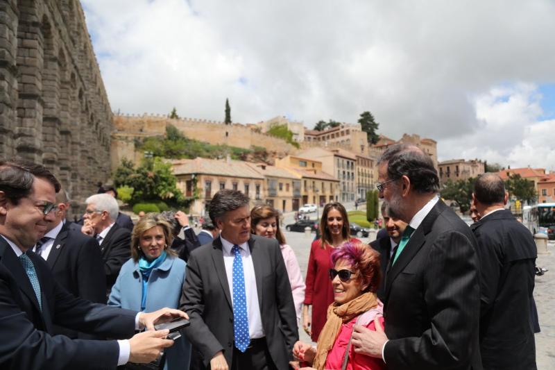 El presidente del Gobierno, Mariano Rajoy, preside en Segovia el acto de imposición de las Grandes Cruces de la Orden Civil de Alfonso X El Sabio