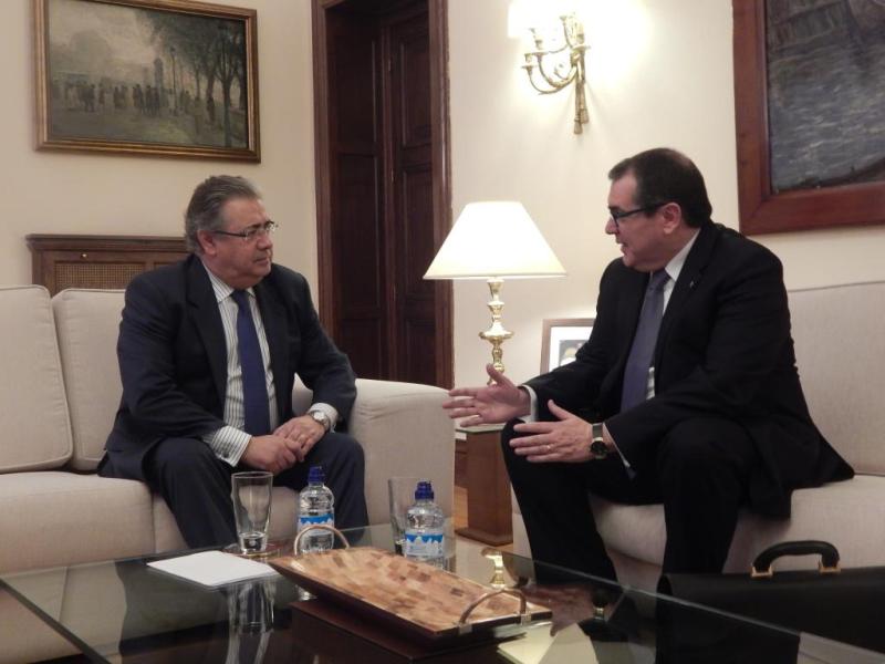 El ministro del Interior, Juan Ignacio Zoido, se reúne en Madrid con el conseller d'Interior de la Generalitat de Catalunya, Jordi Jané
