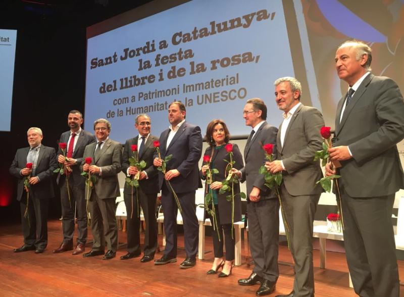 Acto de apoyo a la candidatura de Sant Jordi como Patrimonio Inmaterial de la Humanidad de la UNESCO

