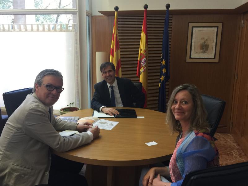 El subdelegat del Govern a Girona rep el vicerector de Política Internacional de la UdG 