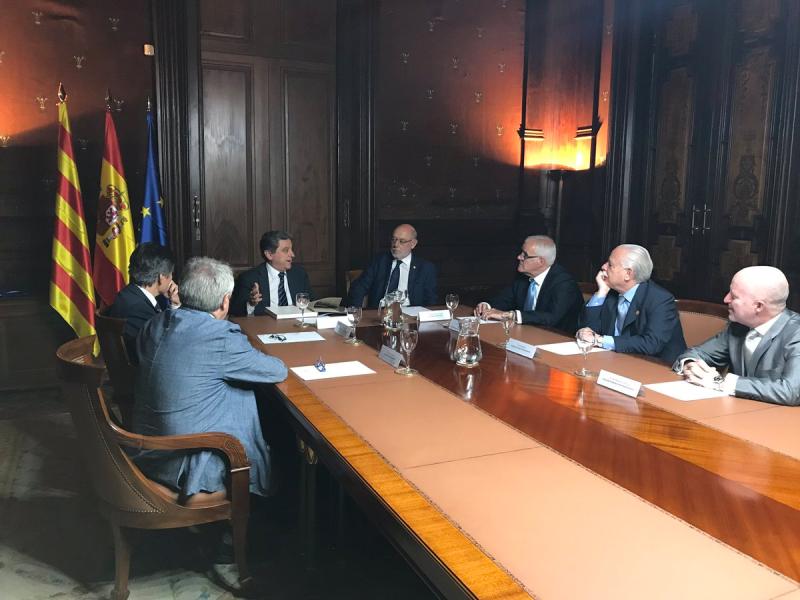 Enric Millo es reuneix amb el fiscal general de l'Estat, José Manuel Maza