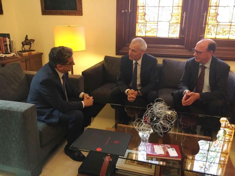 Enric Millo se reúne con el embajador de Suiza en España