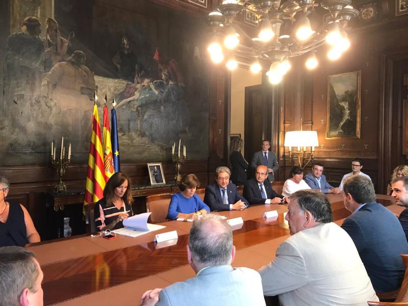 Reunión con organizaciones de comerciantes y restauradores de Barcelona