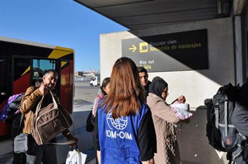 Llegan a España 49 refugiados de nacionalidad siria procedentes del Líbano en cumplimiento del Programa Nacional de Reasentamiento