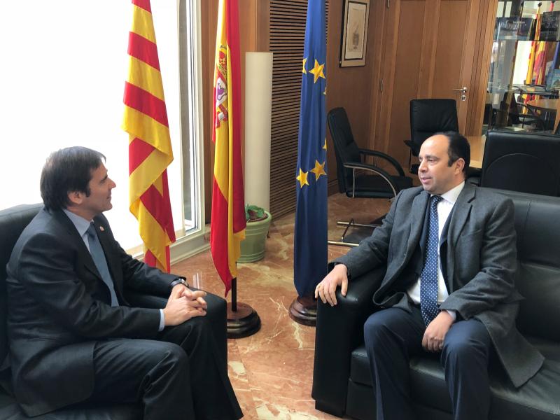 El subdelegado del Gobierno recibe al nuevo cónsul de Marruecos en Girona