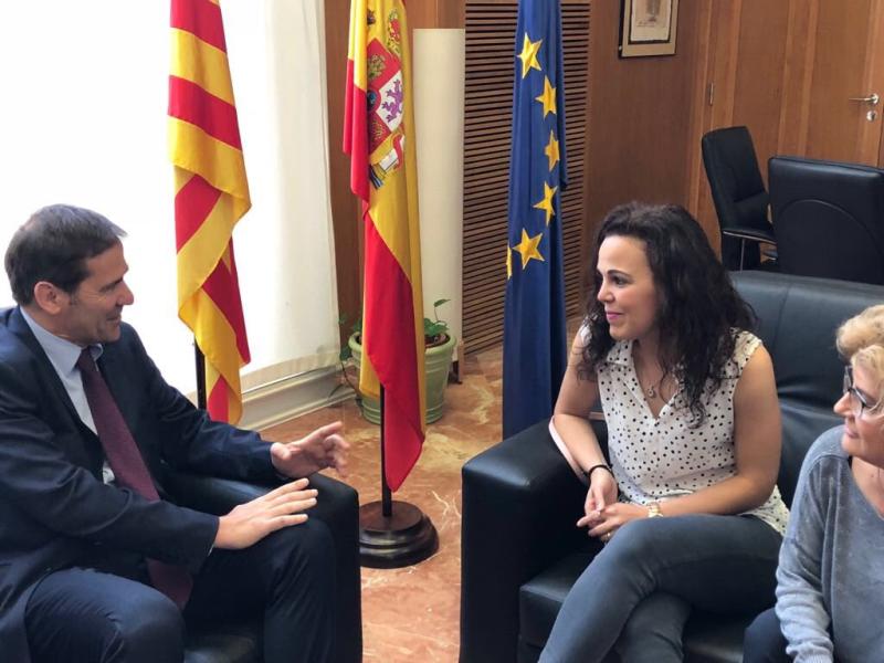 El subdelegado del Gobierno recibe a la nueva fiscal de Extranjería de la provincia de Girona