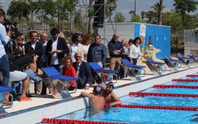 Meritxell Batet inaugura la piscina para los Juegos del Mediterráneo 2018 en Tarragona