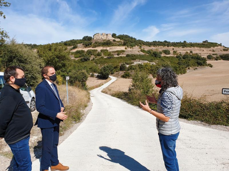 Jose Crespín visita la finalització de les obres de millora del MAPA a la xarxa de camins del municipi de Sant Ramon 