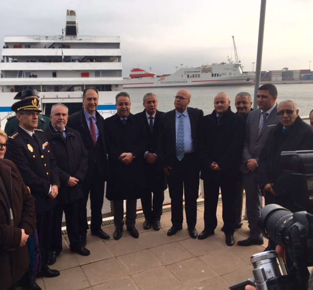 El subdelegado del Gobierno en Valencia inaugura el nuevo ferry Valencia/Mostaganem 