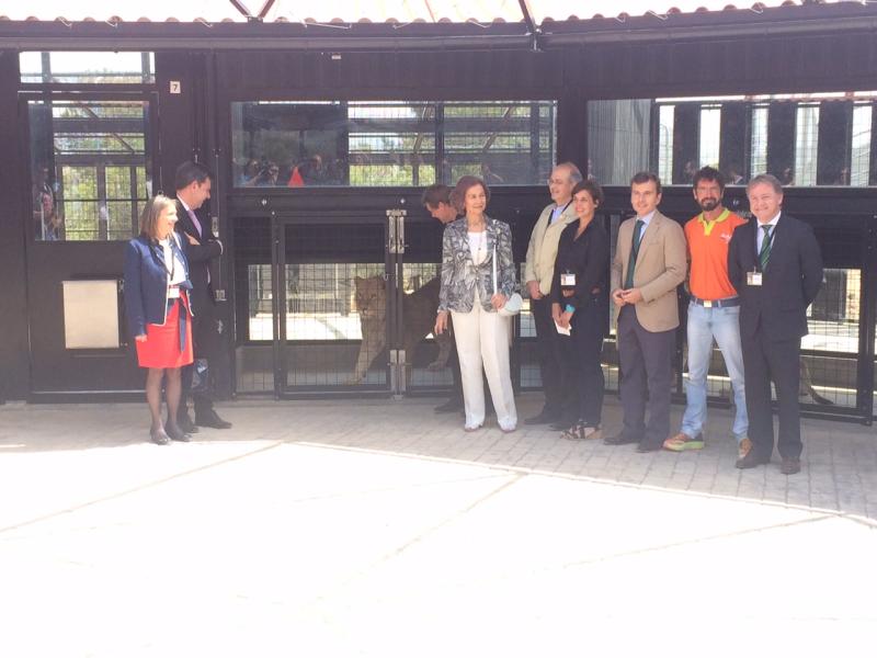 El delegado del Gobierno asiste a la inauguración el centro de recuperación de grandes felinos de la Fundación Primadomus en Villena