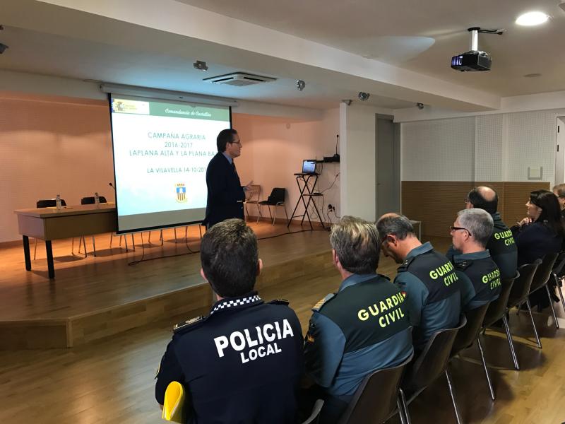 Reunión comarcal de seguridad en el campo con municipios de la Plana Alta y la Plana Baixa