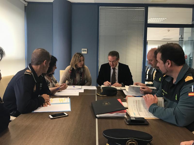 El subdelegado del Gobierno en Castellón ha presidido la junta local de seguridad de Almenara