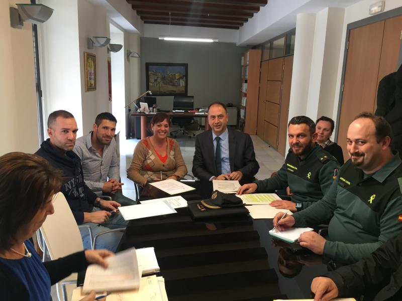El subdelegado del Gobierno en Valencia preside las juntas locales de seguridad de Almussafes y de Pobla Llarga