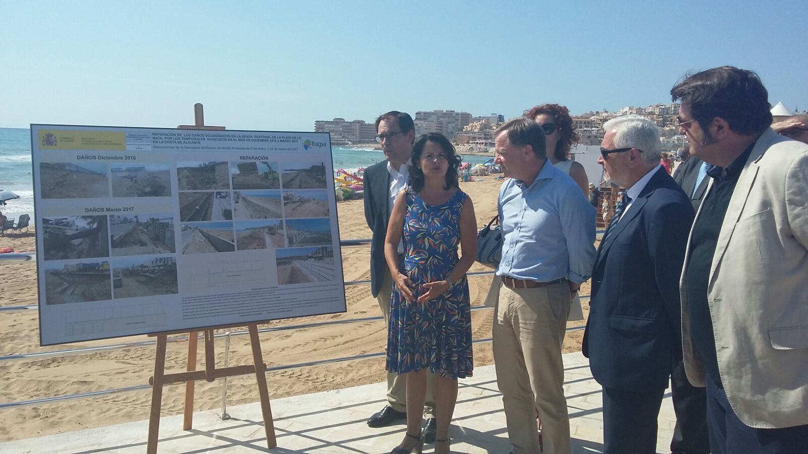 Moragues destaca que Alicante es la provincia española donde más ha invertido el Gobierno en reparar la playas dañadas por los temporales, 4,6 millones de euros
