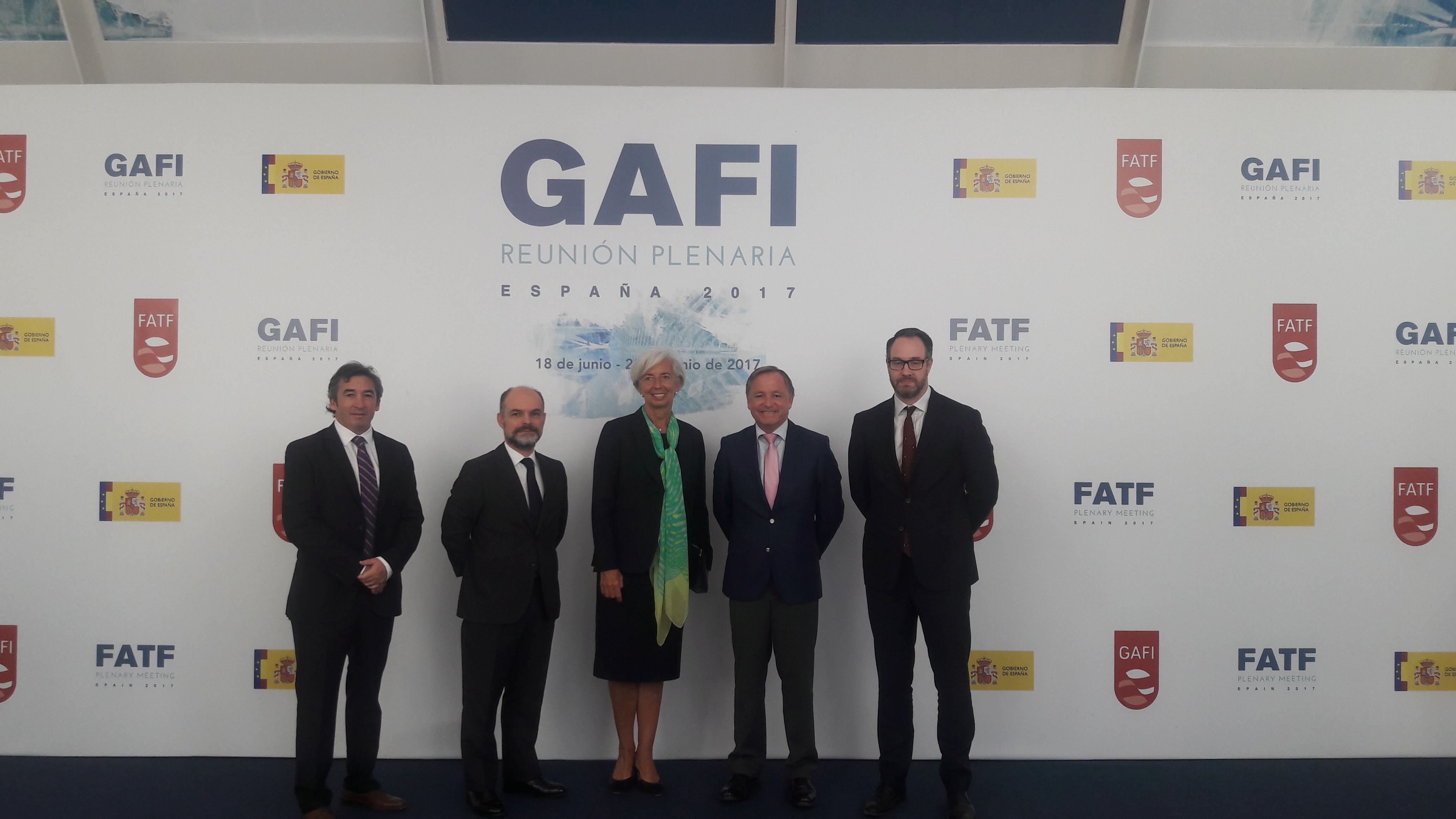 El delegado de Gobierno asiste al Plenario del Grupo de Acción Financiera Internacional (GAFI) con participación de Lagarde