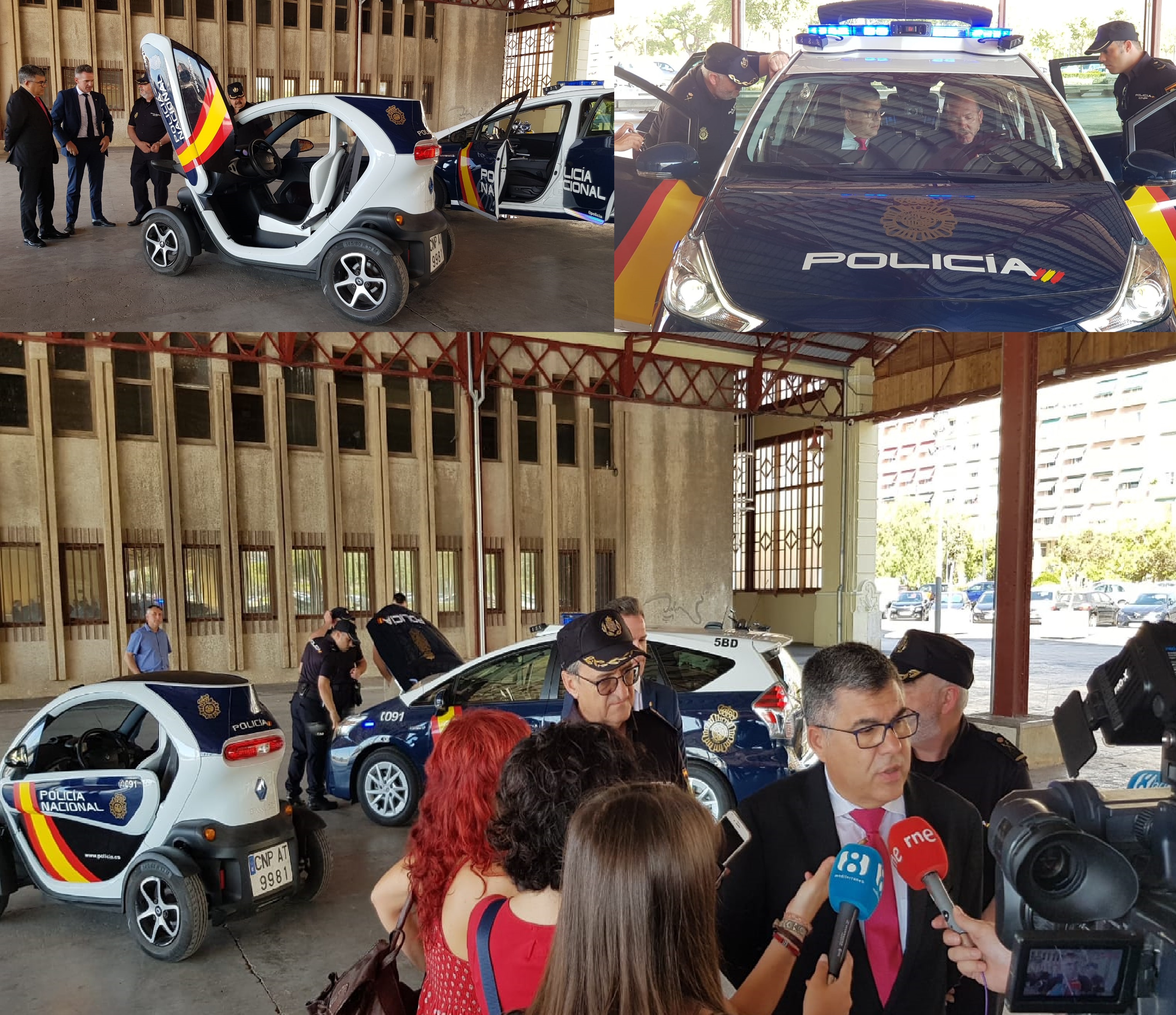 Presentación del nuevo vehículo radiopatrulla inteligente i-ZETA de la Policía Nacional para Valencia
