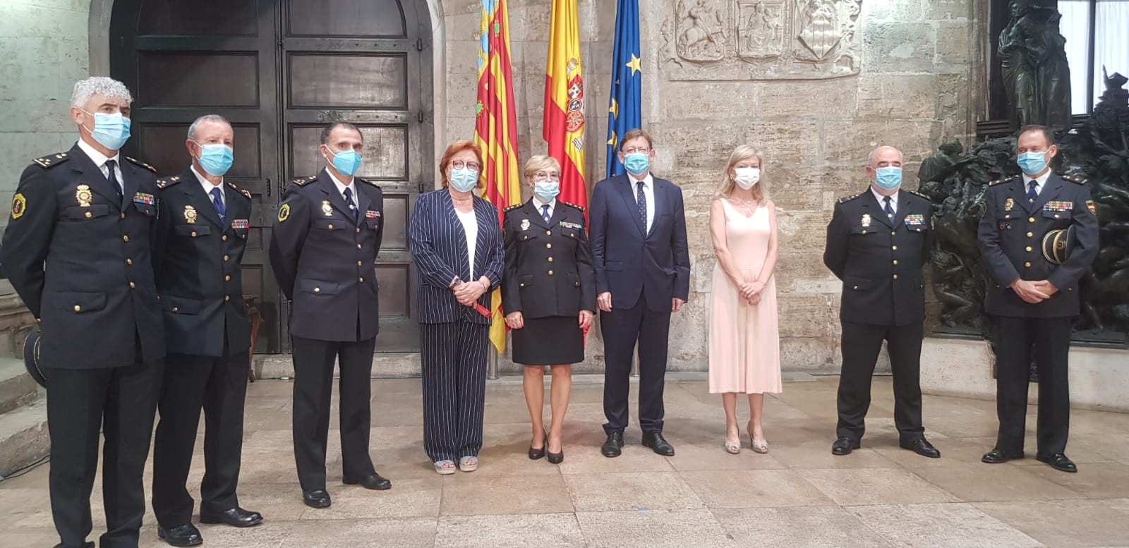 La delegada del Gobierno asiste a la toma de posesión de Marisol Conde como jefa de la Unidad de la Policía Nacional adscrita a la C.Valenciana