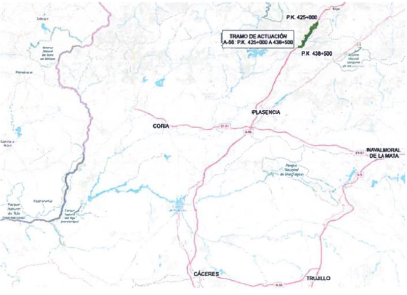 Mitma adjudica las obras de rehabilitación del firme de la Autovía Ruta de la Plata entre el límite provincial con Salamanca y Aldeanueva del Camino